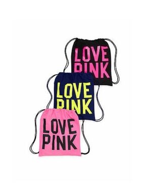 NEW!  VICTORIA'S SECRET PINK COLLECTION DRAWSTRING BACKPACK